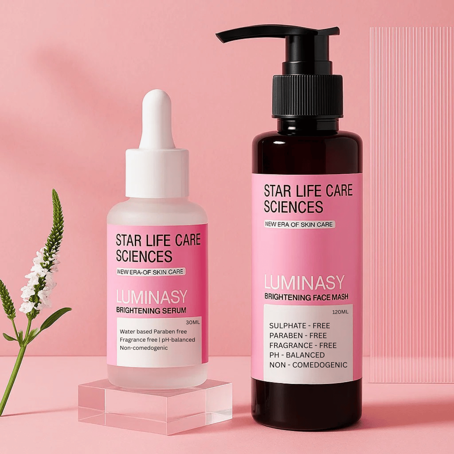 Reveal Your Glow: LUMINASY Face Wash & Serum by SLCS Skincare